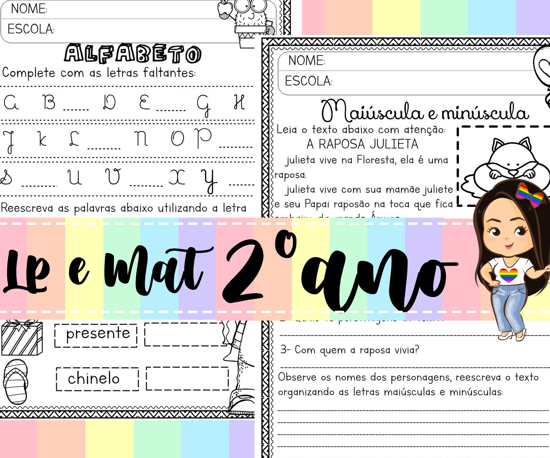 Apostila de alfabetização para o 2º ano do fundamental - Ensino Fundamental  - Aluno On