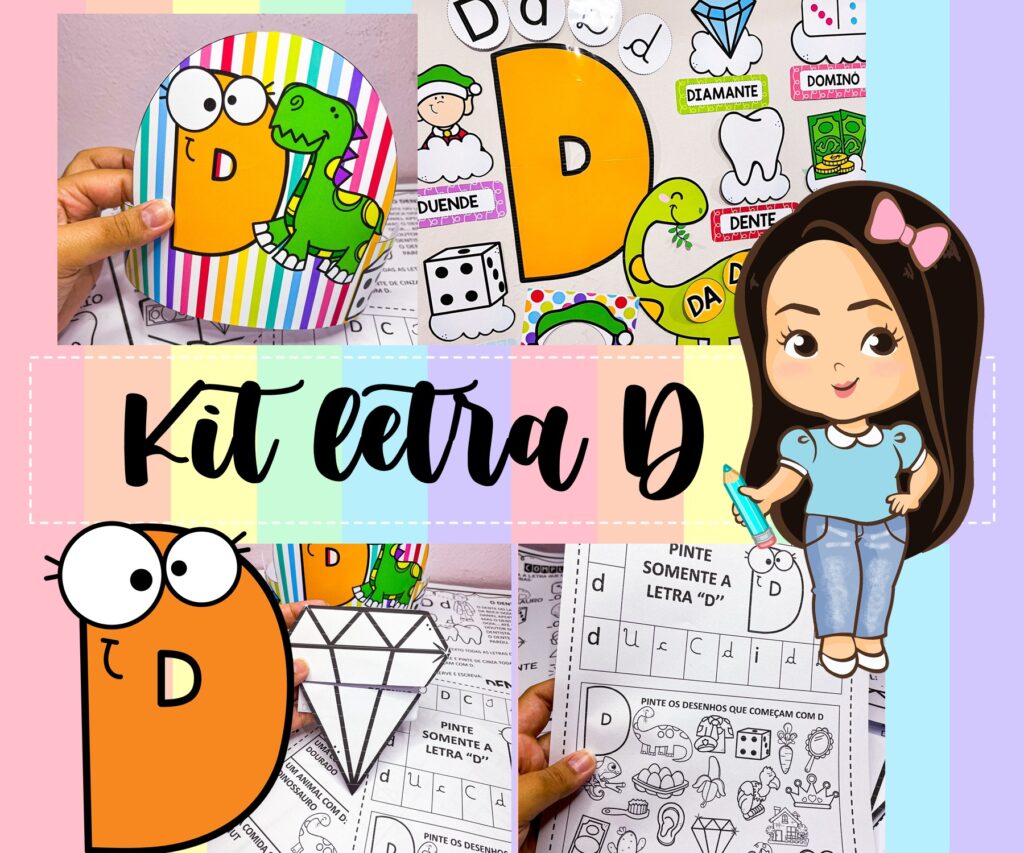 Kit letras – LETRA D – Professora Nayarah
