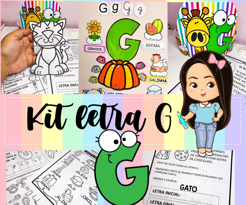 Kit letras – LETRA G – Professora Nayarah