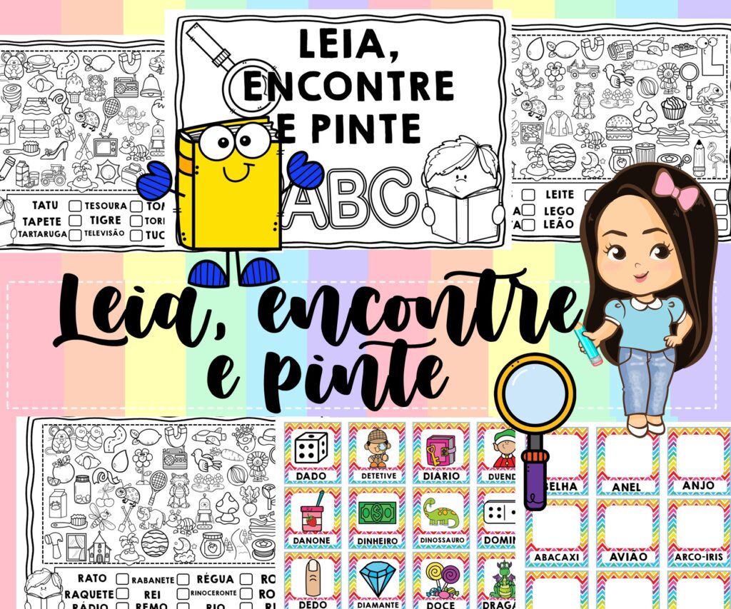 Leia, Encontre E Pinte – Atividades + Recurso – Professora Nayarah