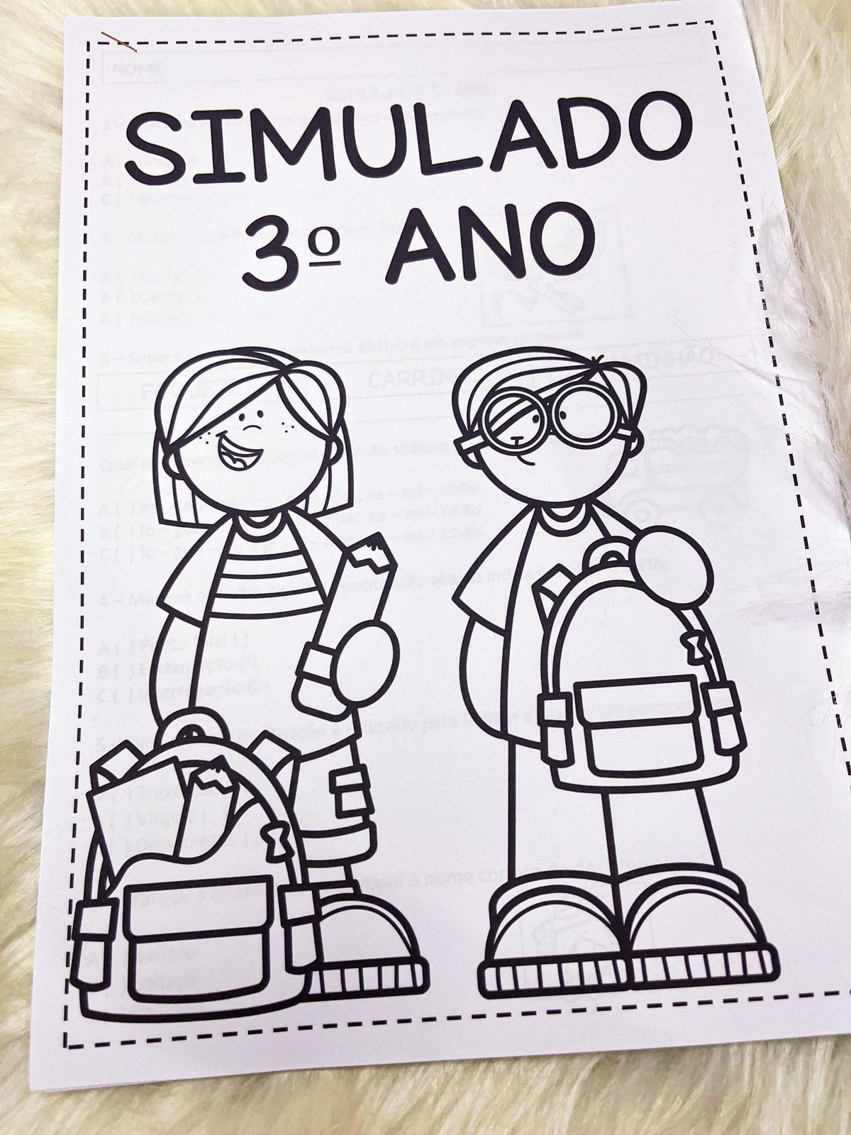 Simulado de Matemática para o 3° ano do Ensino Fundamental I