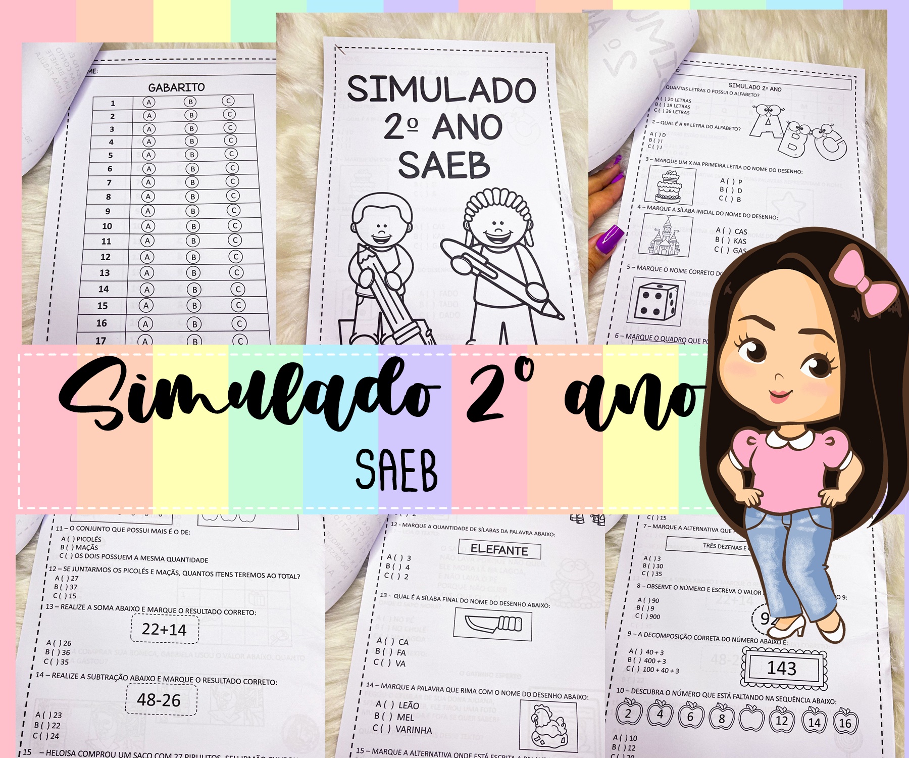 Simulado 01 (SAEB) Matemática - 2º Ano, PDF