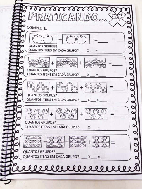Apostila iniciando multiplicação. - Imagem 4