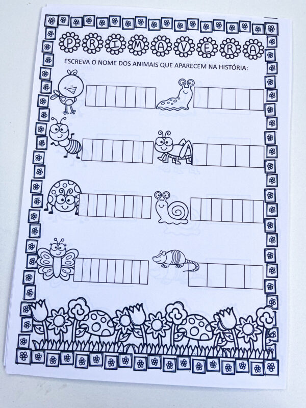Sequência de atividades primavera - A chuvarada. - Imagem 4