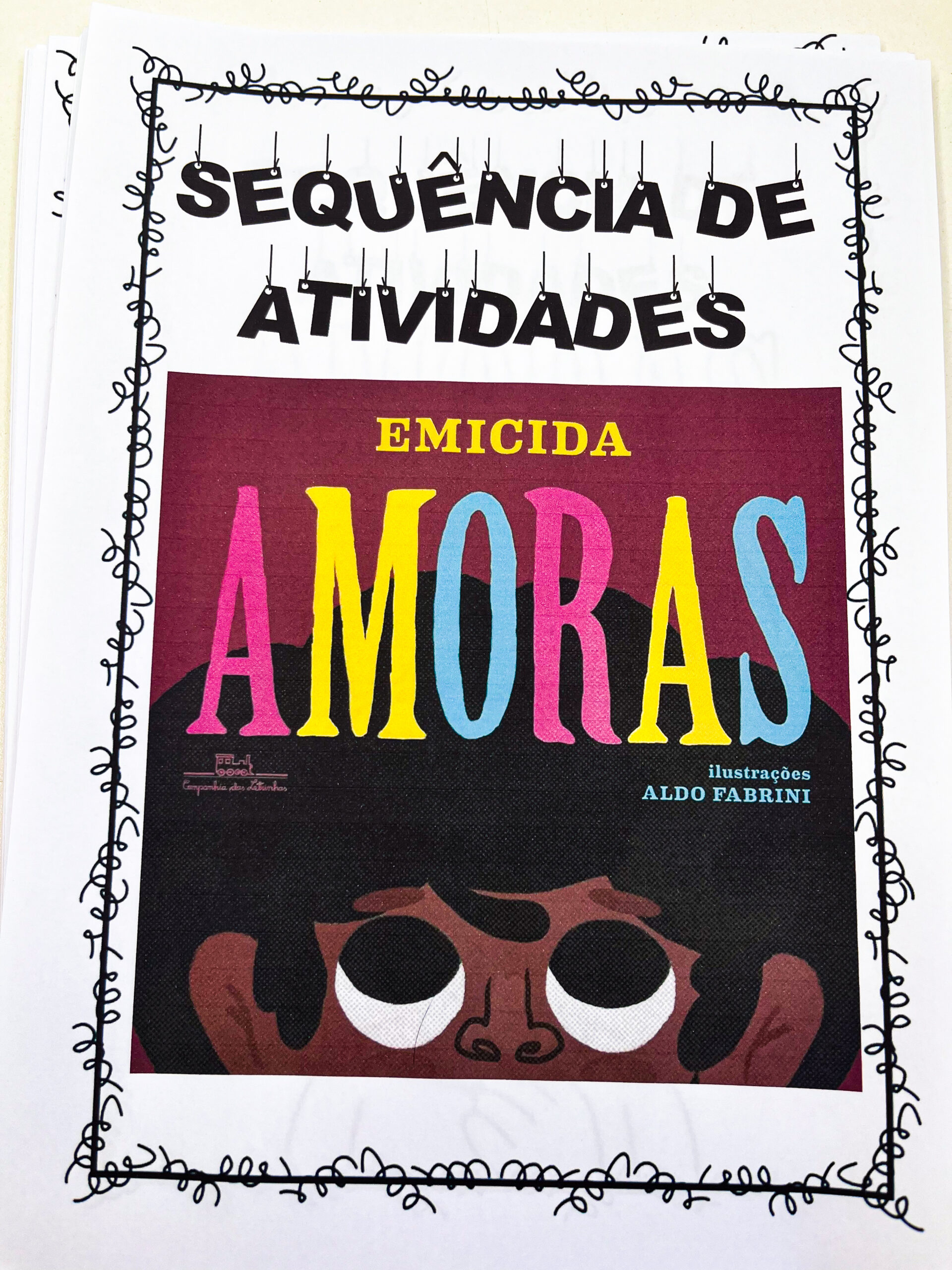 Sequência de atividades livro AMORAS