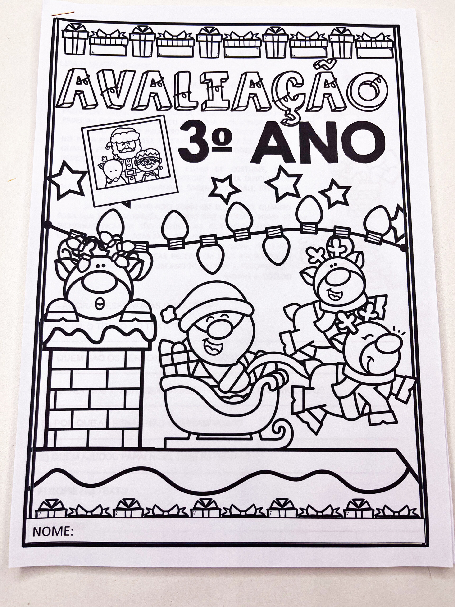 Avaliação final 3º ano - 2025