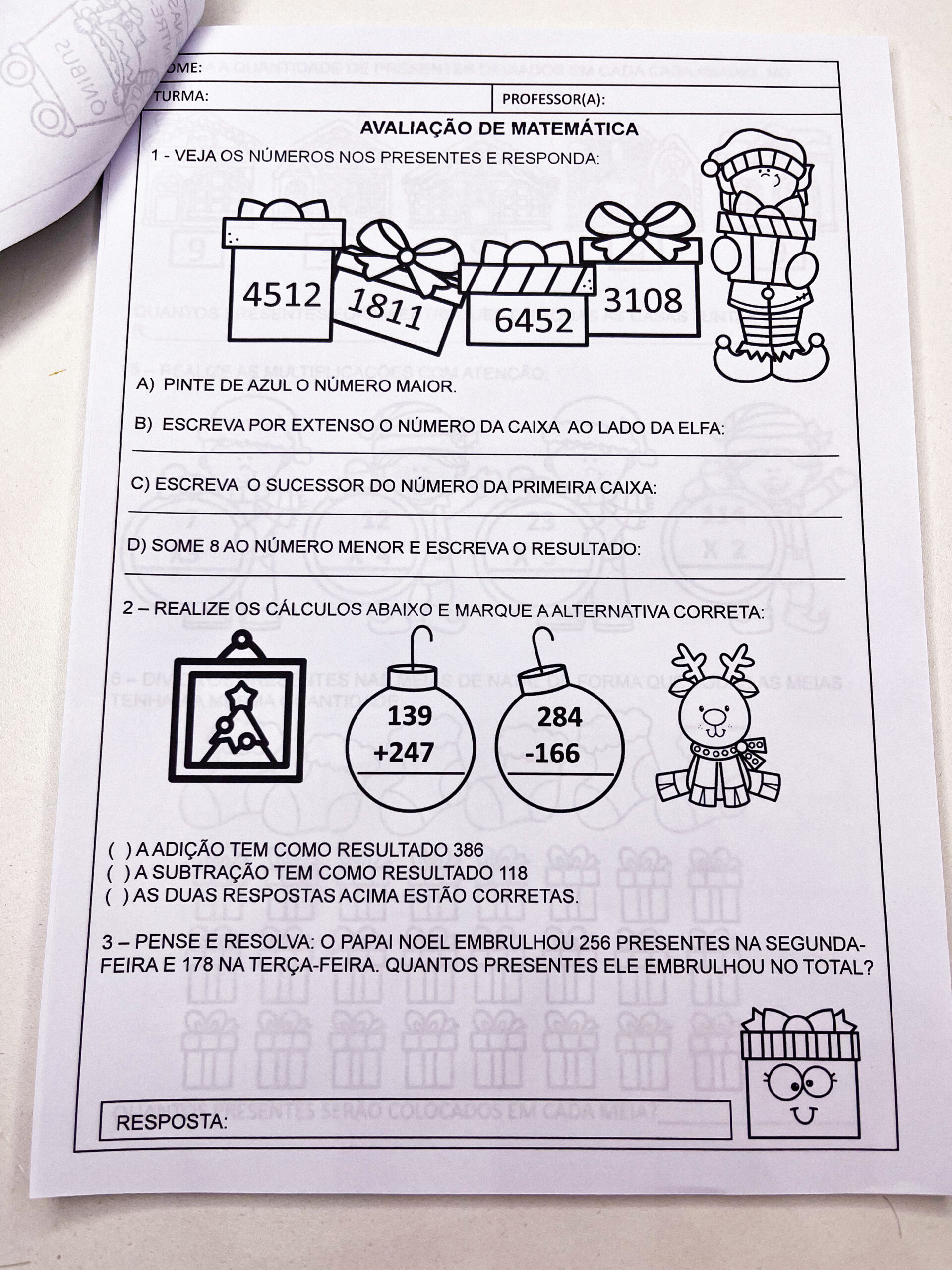 Avaliação final 3º ano - 2025 - Imagem 4