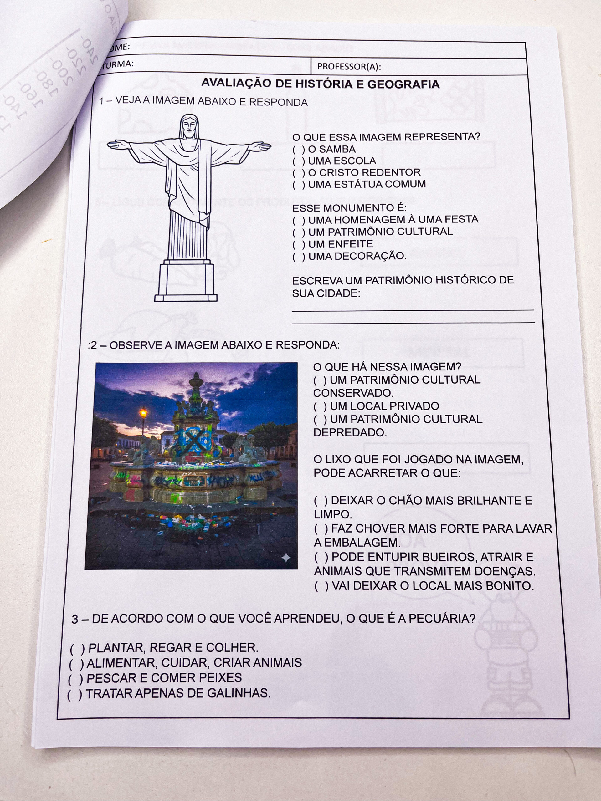 Avaliação final 3º ano - 2025 - Imagem 5