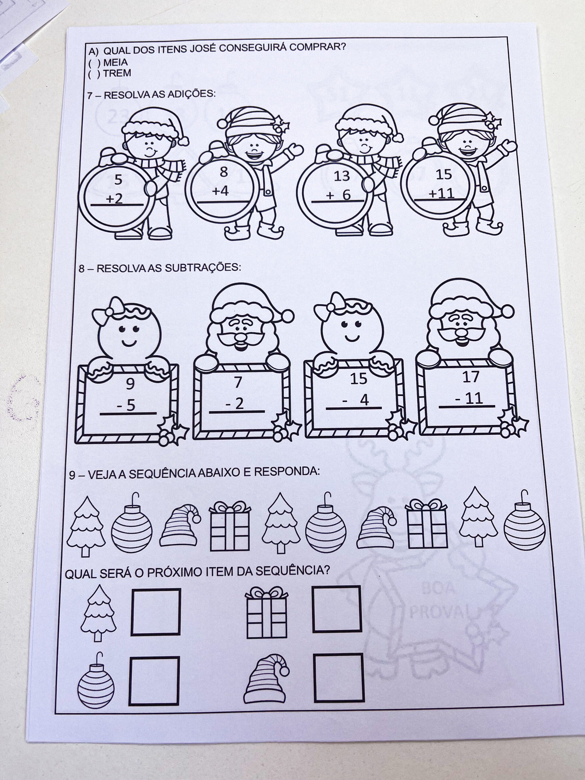 Avaliação Final 1º Ano – 2025 - Imagem 6