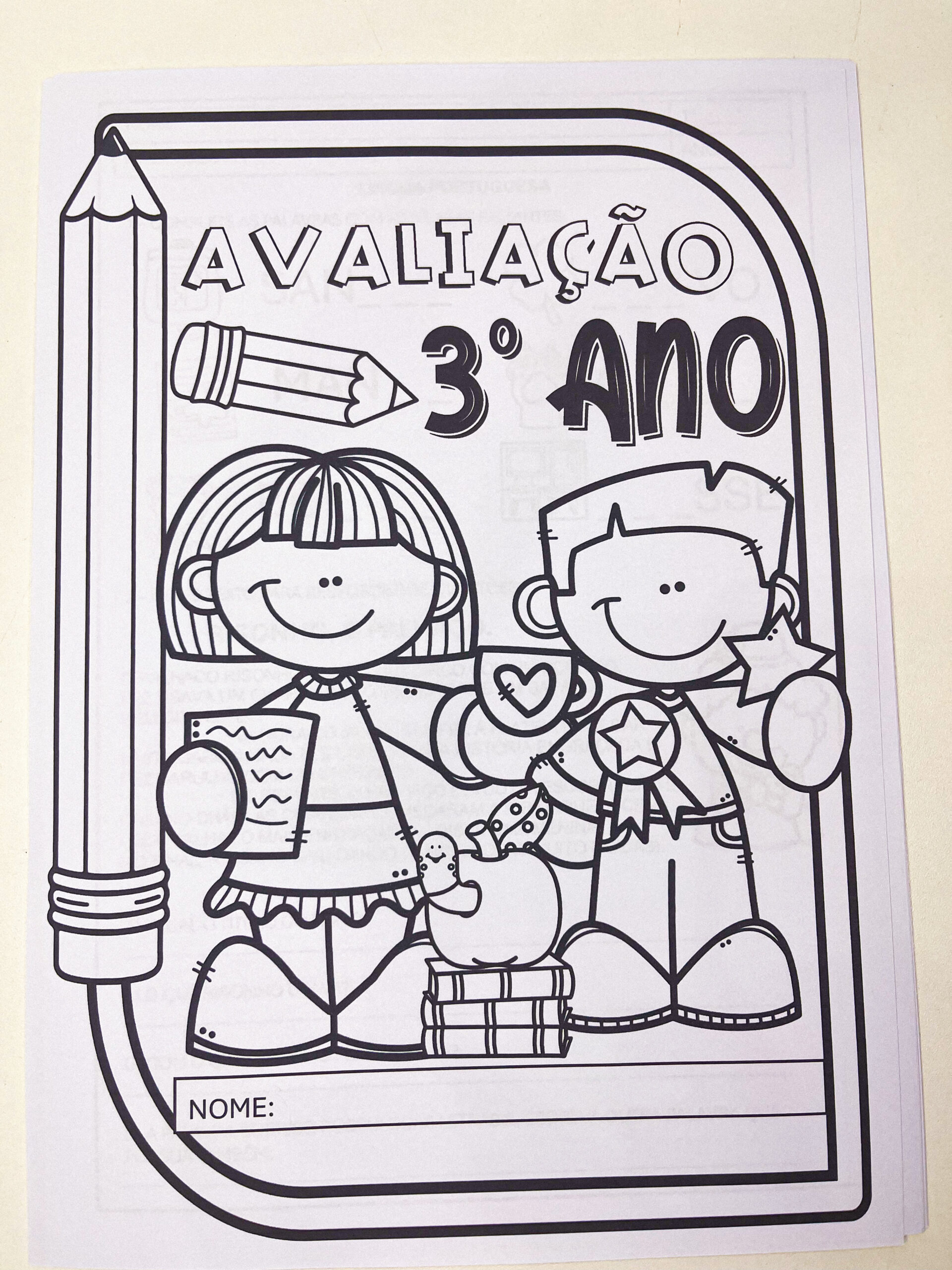 Avaliação 3º ano - 1º bimestre - 2026