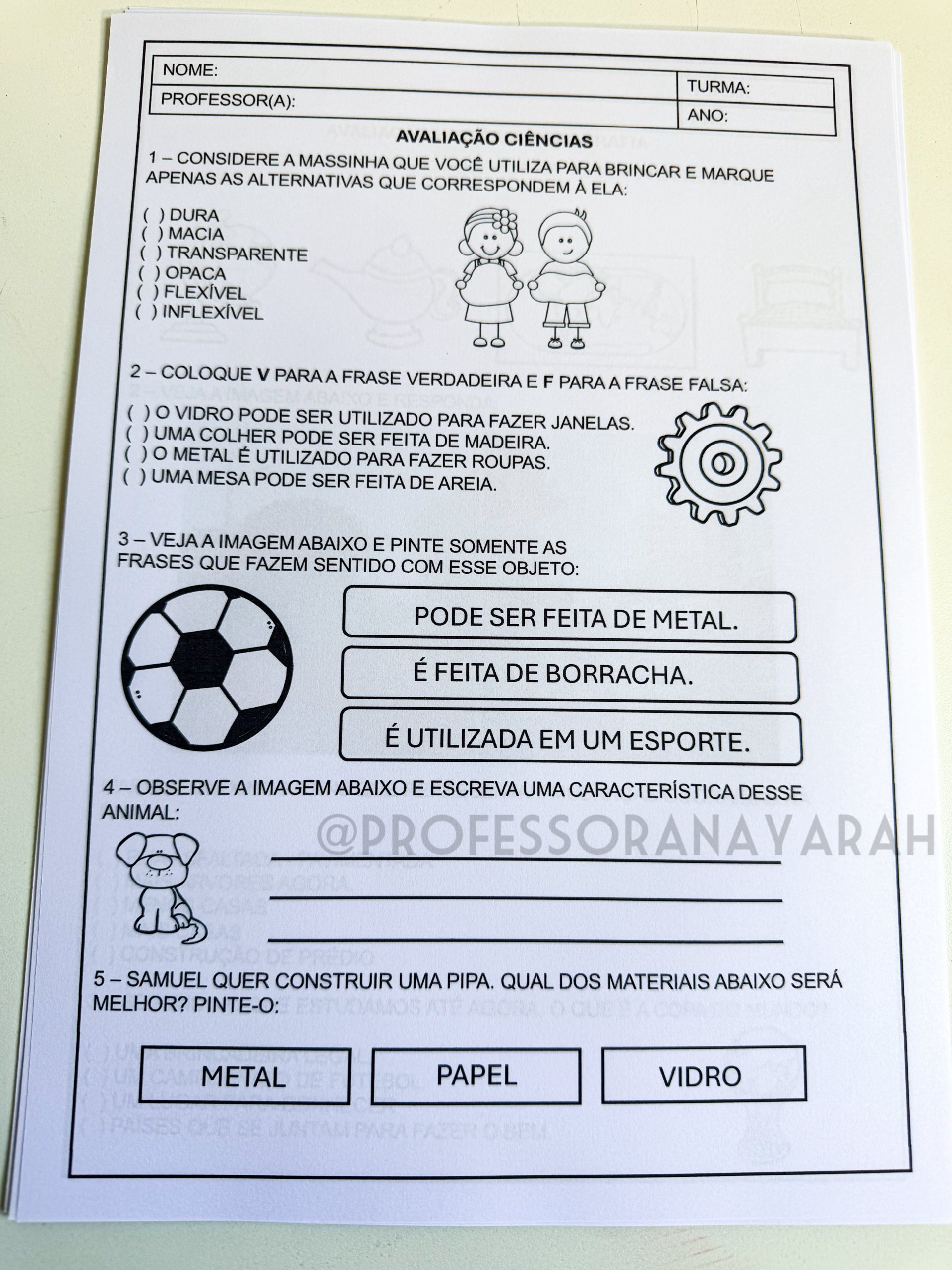 Avaliação 2º ano - 2º bimestre 2026. - Imagem 6